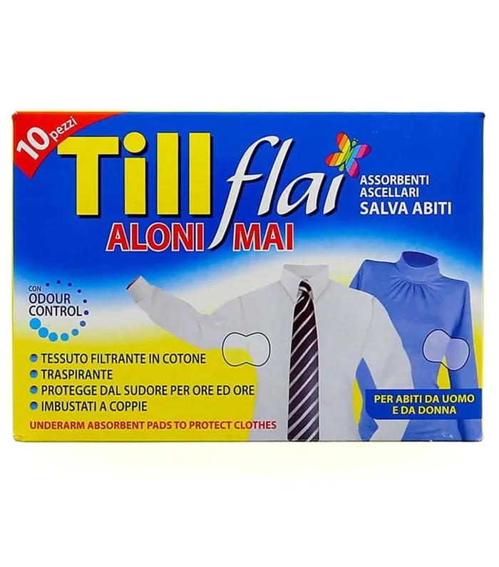 10 Assorbenti Ascellari Salva Abiti TILL FLAI