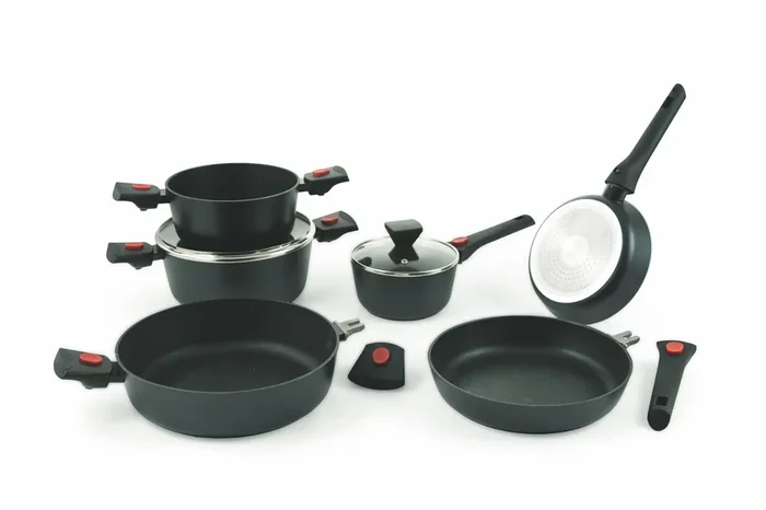 10-teiliges Kochgeschirr-Set aus Antihaft-Aluminium Villa d‘Este Home Tivoli Lolita