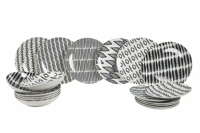 18-teiliges Tafelservice aus Porzellan für 6 verschiedene Tischplätze Villa d‘Este Home Tivoli Zanzibar