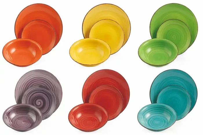 18-teiliges Tafelservice aus Steingut Villa d‘Este Home Tivoli Baita