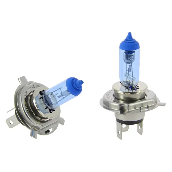 2 lampadine auto Xenon Blue Light H4 12V 60/55W