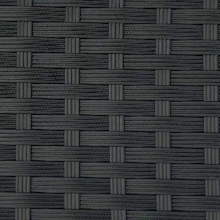 2-Sitzer-Gartenbank 122 x 60 x 87 cm aus schwarzem Rattan