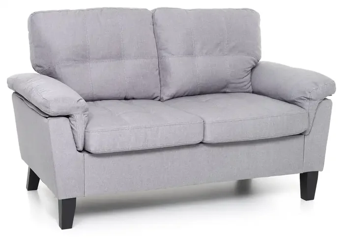 2-Sitzer-Sofa 145 x 78 x 95 cm in grauem Stoff