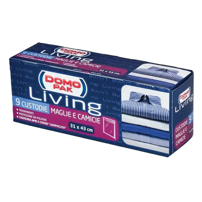 9 custodie DOMOPAK LIVING Maglie e Camicie 31 x 43 cm