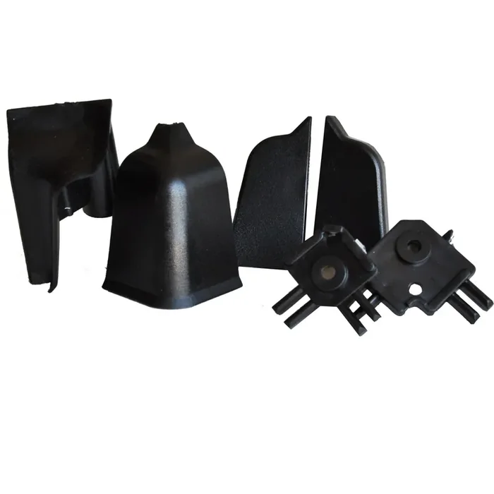 Accessori per alzatina rettangolare nera 6 pz