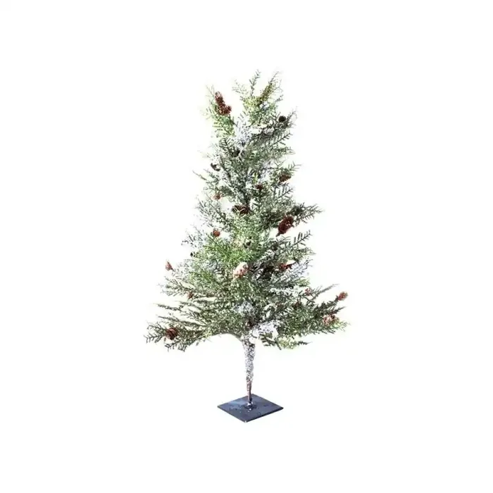 Alberello di Natale con ghiaccio e pigne Xone