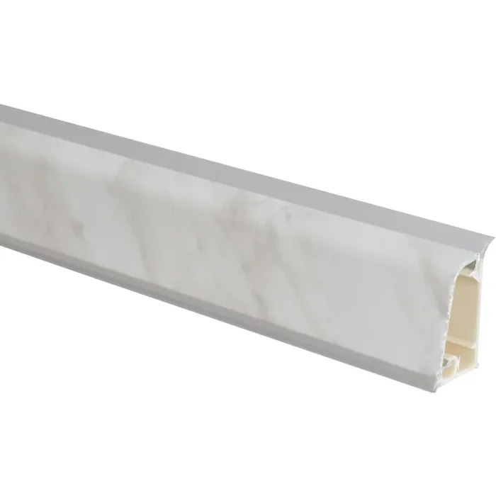 Alzatina per cucina in alluminio rivestita marmo 1 m