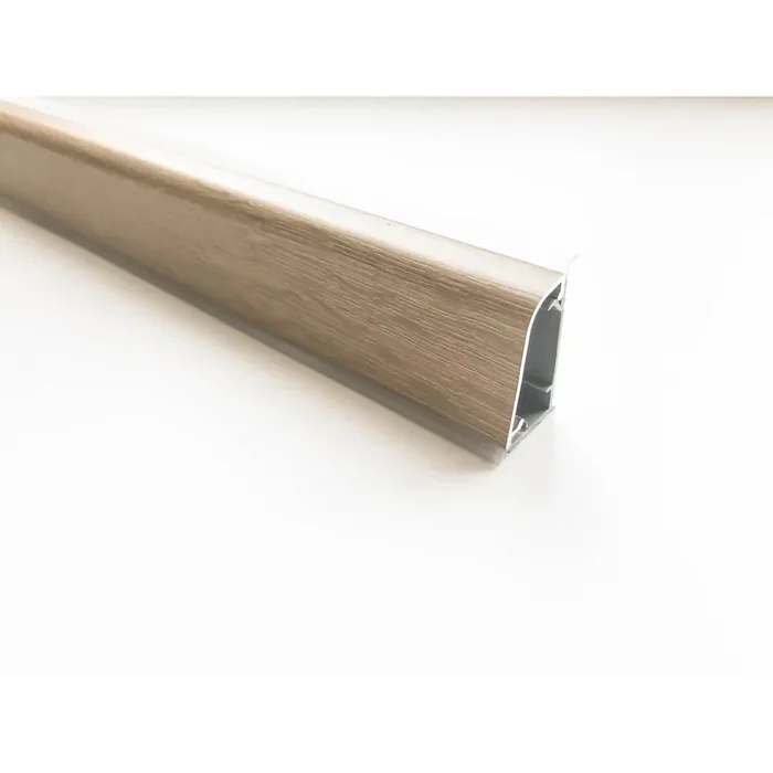 Alzatina per cucina in alluminio rivestita rovere rustico 4 m