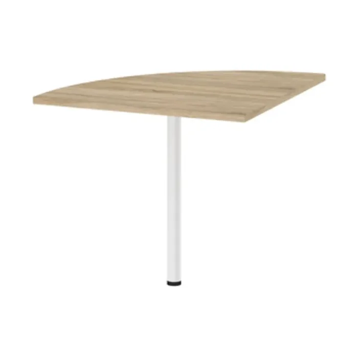 ANGOLO PER SCRIVANIA PRIMA BIANCO QUERCIA IN KIT