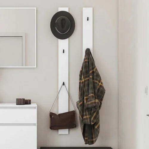 Appendiabiti da parete 13x163h cm bianco Accent