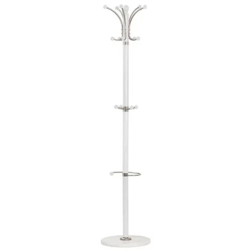 Appendiabiti Ø38x185h cm moderno bianco effetto marmo bianco Lulu