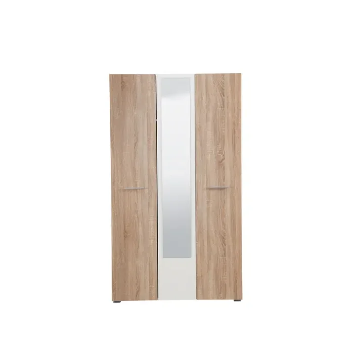 ARMADIO RITMO 3 ANTE + 1 SPECCHIO ROVERE E BIANCO