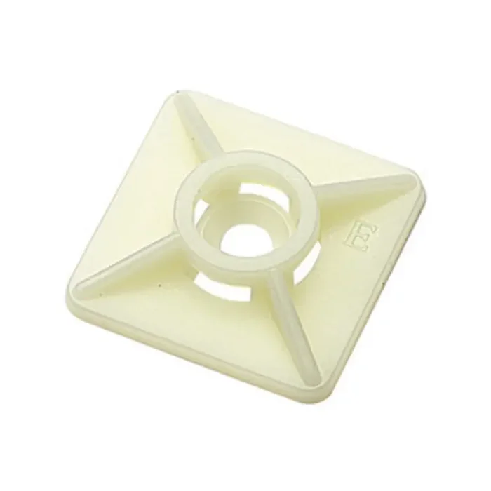 BASETTA BIDIREZIONALE PER FASCETTA NATURALE ELEMATIC SCATOLA 10 PZ