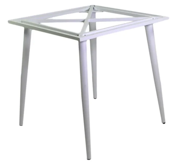 Basis für Gartentisch 80×80 cm in Las Vegas White Aluminium