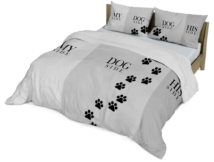 Bettbezug für Doppelbett mit bedrucktem Kissenbezug Shine 06