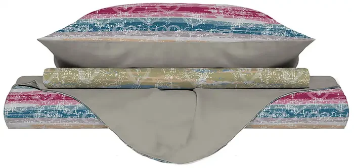 Bettbezug mit Love Lines bedruckten Kissenbezügen in verschiedenen Größen – Single