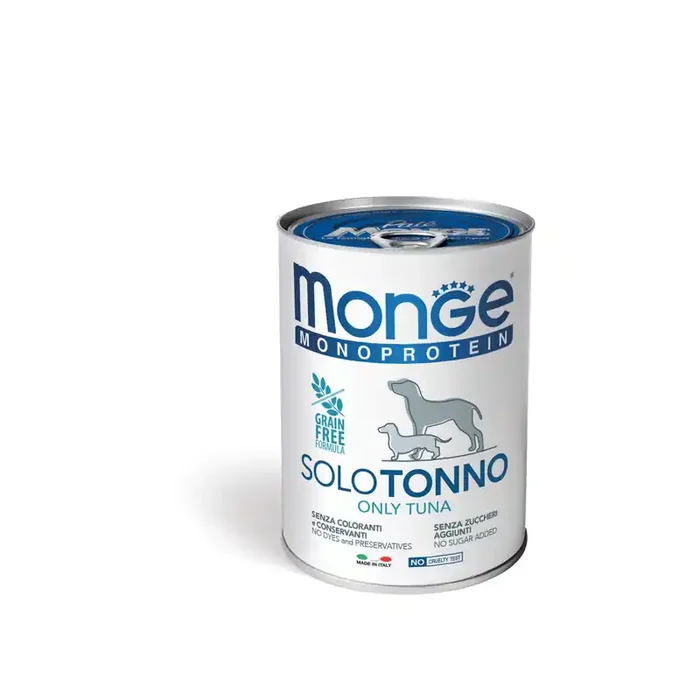 CIBO PER CANI MONGE PATE’ MONOPROTEIN ANATRA 400 G