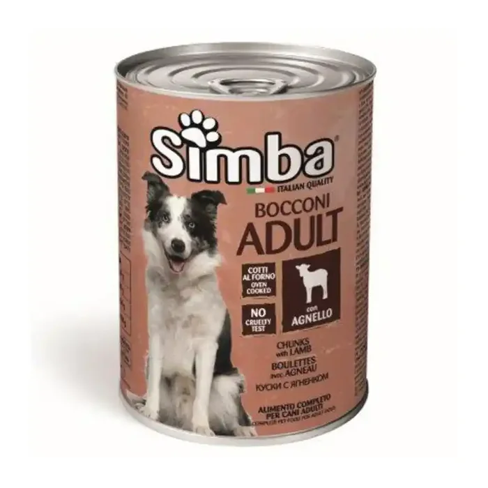 CIBO PER CANI MONGE SIMBA BOCCONCINI AGNELLO 415 G