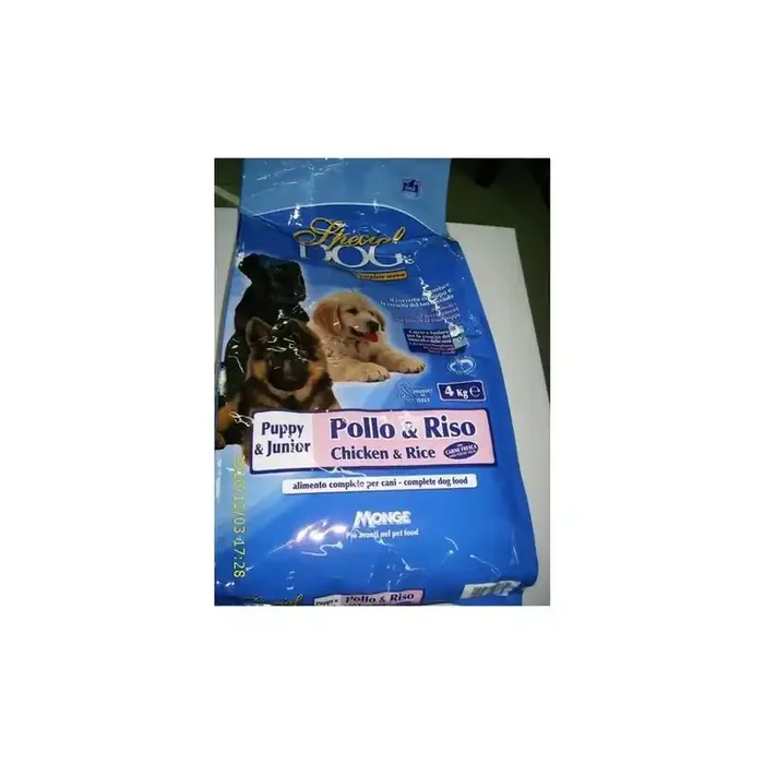 CIBO PER CANI SPECIAL DOG CROCCHETTE PUPPY & JUNIOR CON POLLO E RISO 4 KG