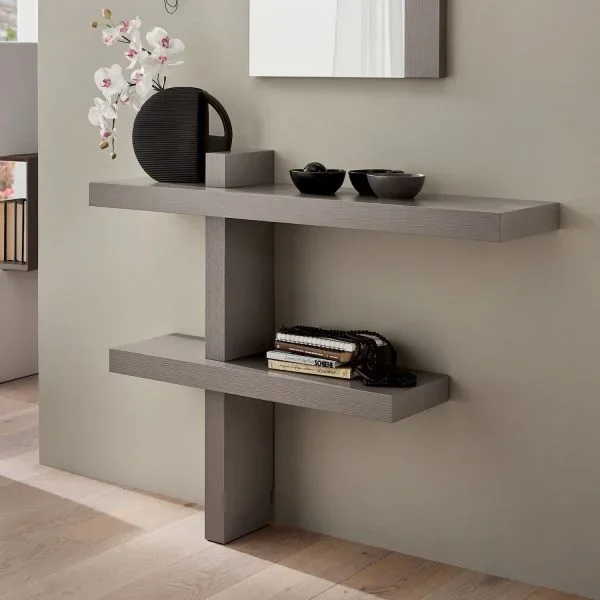 Consolle da ingresso a parete in legno Bernard