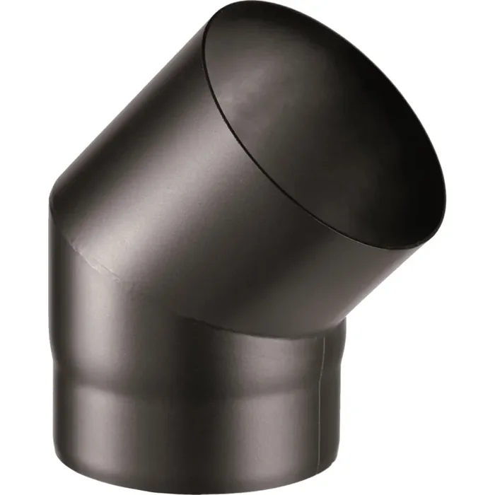 Curva 45° linea legna nero Ø 130