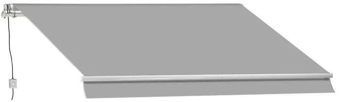 Fadi Cenere Markise mit motorisiertem Vierkantstab 3x2m