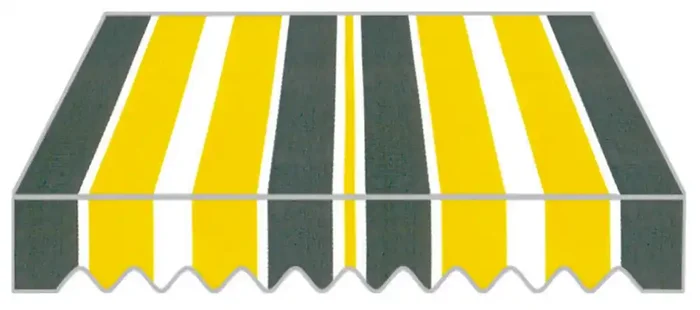 Fallmarkise 2×2,5m Polyestergewebe Dessin P3002