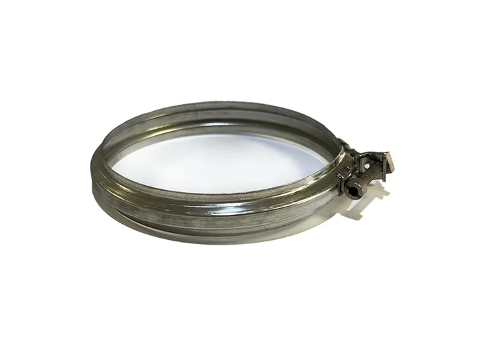 Fascetta di bloccaggio per canne fumarie in acciaio inox Ø 130 mm