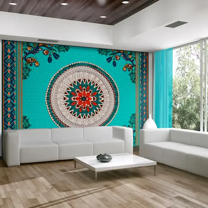 Fototapete – Folk Inspiration Wallpaper Erroi – 300 x 210 cm