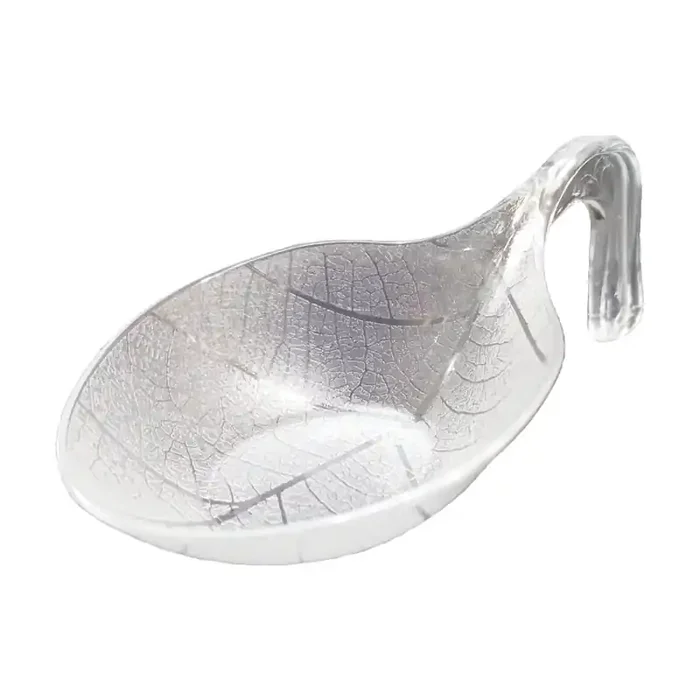 GOLD PLAST FINGER FOOD CLOROFILLA Piattino cucchiaio trasparente 95mm – 30pz