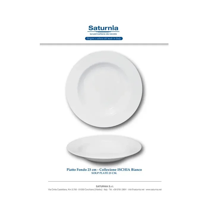 ISCHIA PIATTO FONDO Ø 23 CM