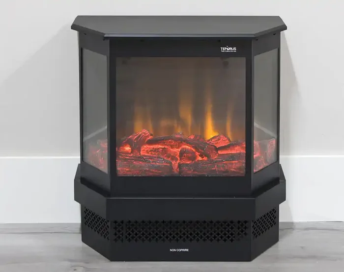 Kamin Elektrischer Bodenkamin 1800W 59X29X64 cm mit Led