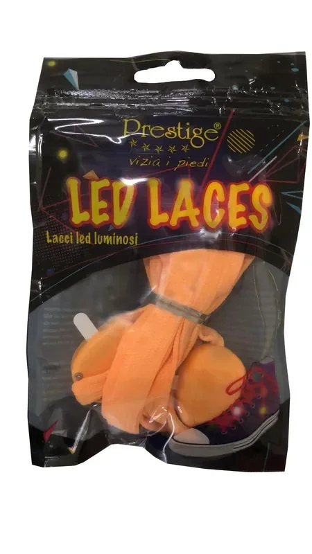 Lacci per scarpe luminosi giallo 120 cm