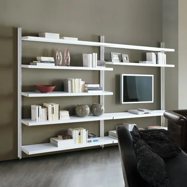 Libreria a giorno in acciaio design moderno Astryd 12