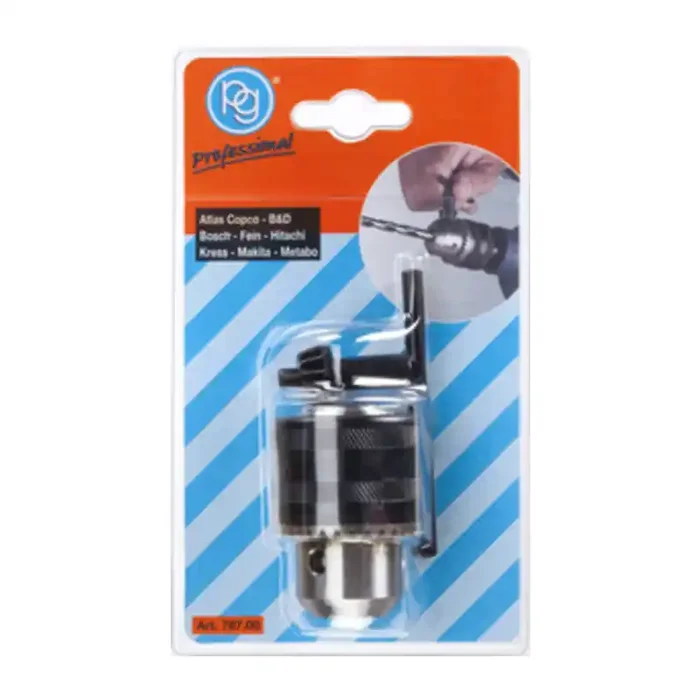 MANDRINO A CREMAGLIERA + CHIAVE PER BLACK & DECKER F 3/8 X 24 POGGI 783