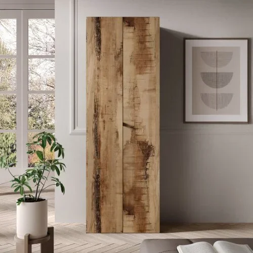 Mobile ufficio multiuso 63x184h cm 2 ante nero pero Jobby