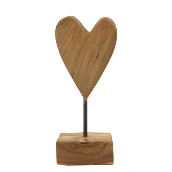 Oggetti e Decorazioni SCULTURA CUORE IN TEAK RIC. CM 10X10X25 (PEZZI UNICI – NON RIP. IN SERIE) Mauro Ferretti