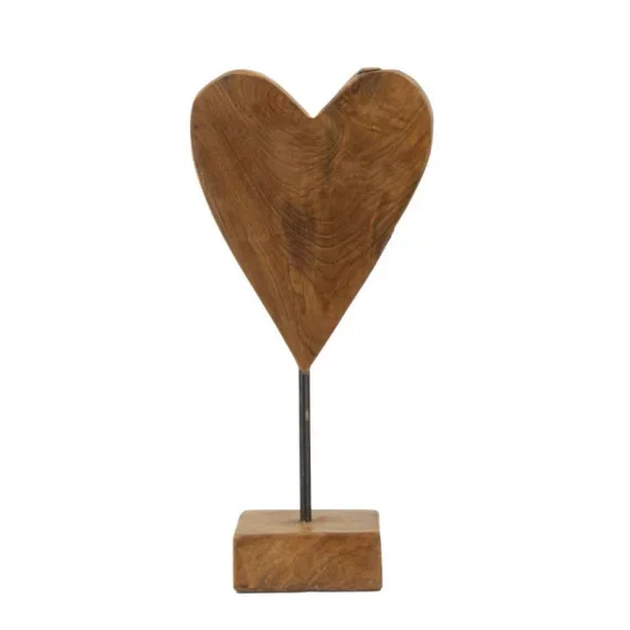 Oggetti e Decorazioni SCULTURA CUORE IN TEAK RIC. CM 15X10X35 (PEZZI UNICI – NON RIP. IN SERIE) Mauro Ferretti