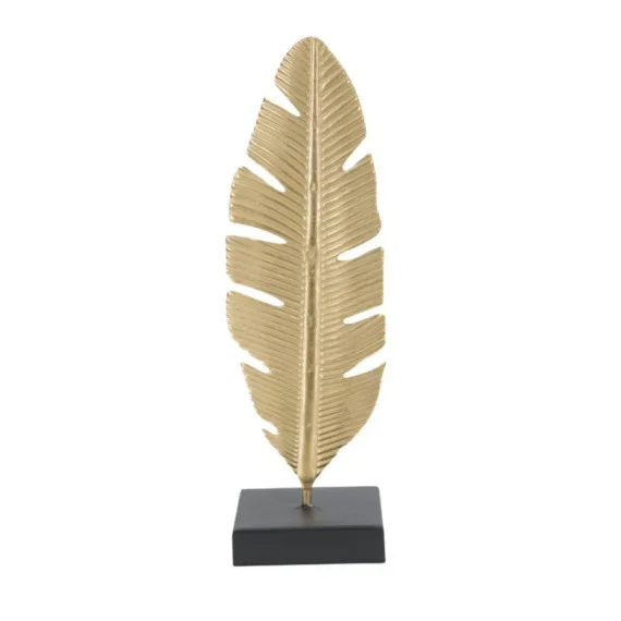 Oggetti e Decorazioni SCULTURA FOGLIA C/PORTA CANDELA GLAM CM 10X10X34 Mauro Ferretti