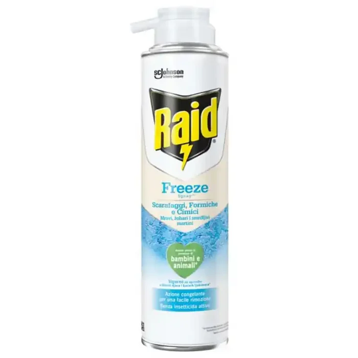 RAID FREEZE Spray per Scarafaggi, Formiche e Cimici 350ml