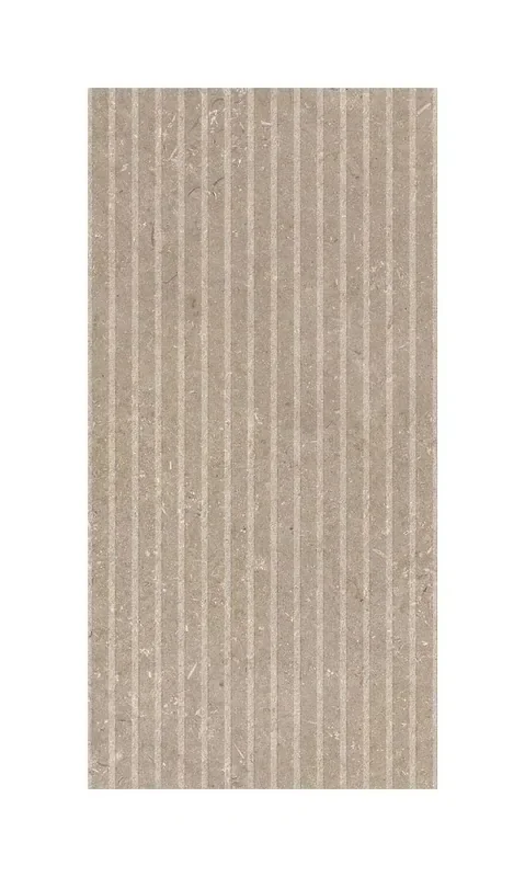 Rivestimento in gres porcellanato Righe 3D Stone taupe 60×120 cm 1,44 m²