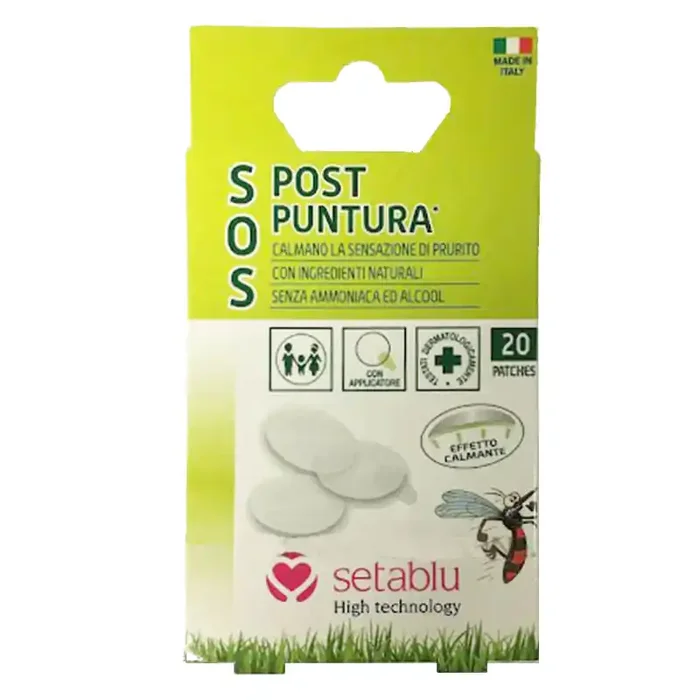Setablu PATCHES POST PUNTURA che calmano la sensazione di prurito – 20pz