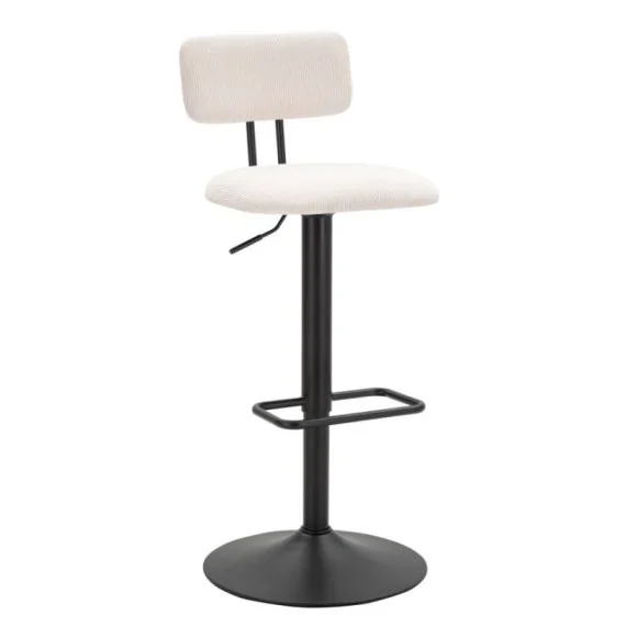 Sgabelli Alti SGABELLO BAR LIGHT BIANCO CM 41X47,5X85-106,5(SEDUTA CM 61-83) Mauro Ferretti