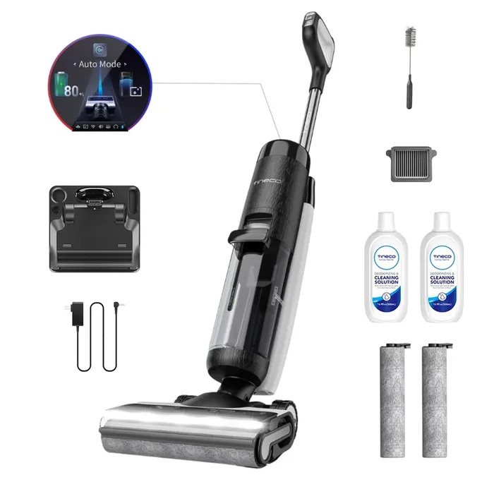 Tineco Floor One S7 Premium – Lavapavimenti a batteria smart – 3 in 1 lava, asciuga e aspira