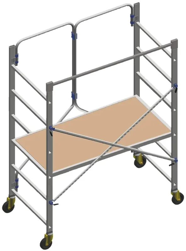 Trabattello alluminio Special Piego pieghevole 193x84x26 cm