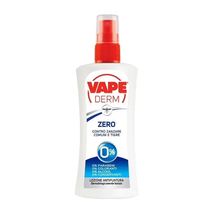 VAPE DERM ZERO Lozione contro zanzare comuni e tigre 100ml