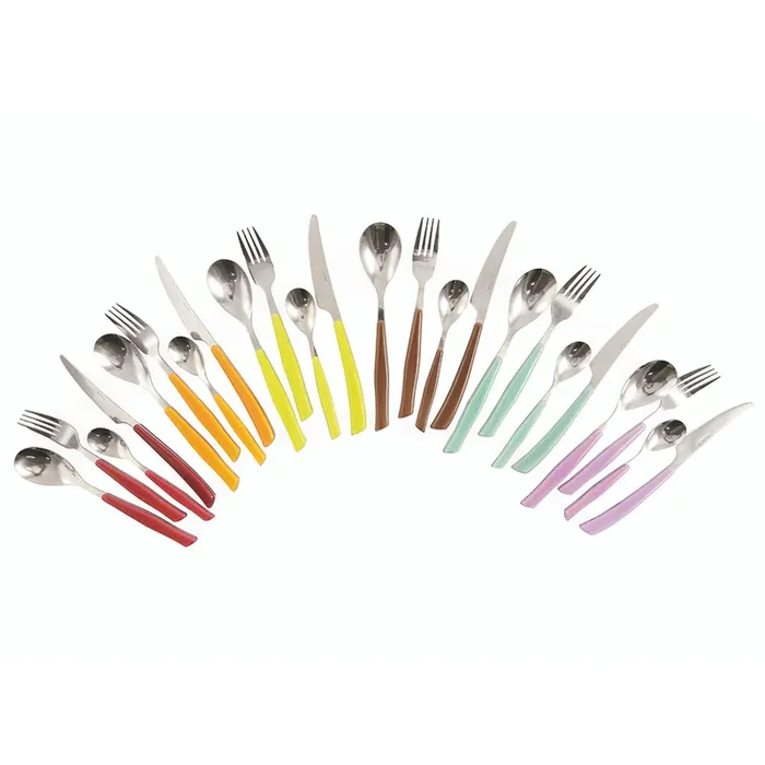 Villa d‘Este Wave Dune 24-teiliges Besteckset aus Edelstahl