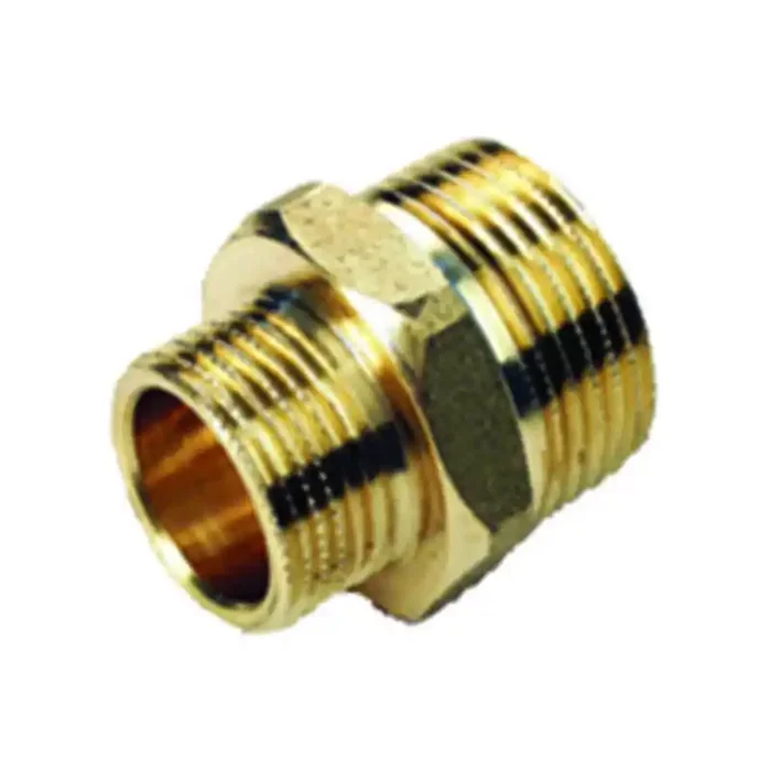 VITE DOPPIA RIDOTTA OTTONE GIALLO GR. 3/4″X1/2″