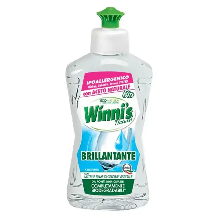 WINNI’S BRILLANTANTE lavastoviglie con aceto naturale biologico biodegradabile 250ml
