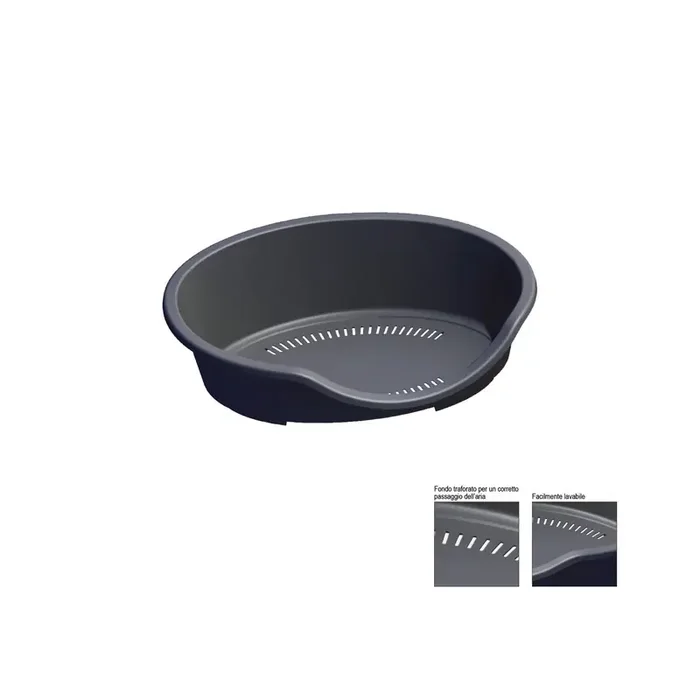 ZOOV LETTINO X CANI/GATTI 95 X 70 X H 29 GRIGIO